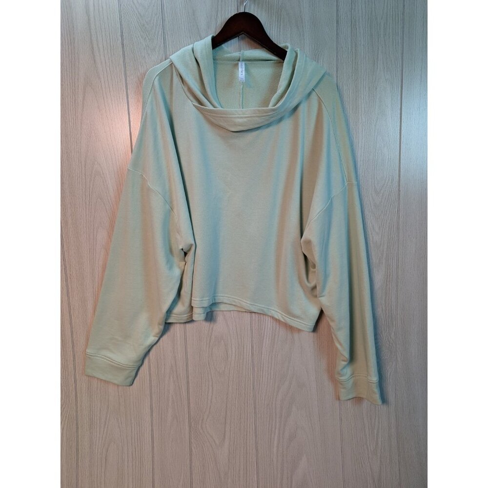 Fabletics Size 4X Womens Green Light Weight Flowy Crop Athletic Hoodie